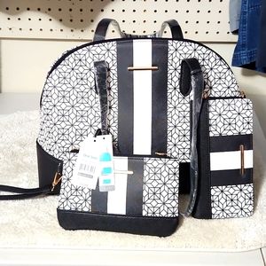 Brand new purse, wristlet pouch crossbody, zip around wallet.